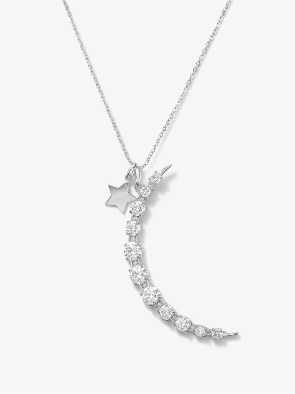 Melinda Maria "What Dreams are Made of" Necklace
Silver|White Diamondettes
